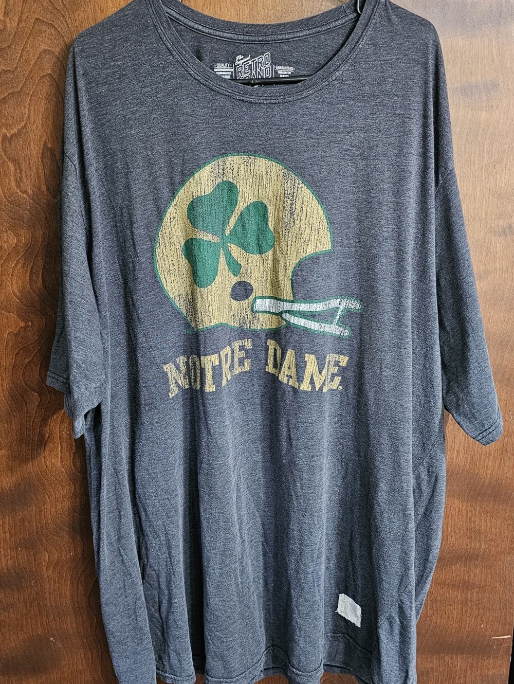 Original Retro Brand 4XLT Notre Dame Football Tee